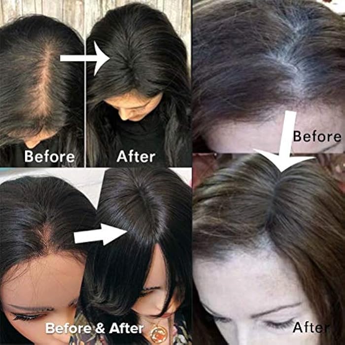 DILLARDS Iluu Synthetic Hair Clip In Toppers For Women, Large Mono Crown Topper Hairpieces Hair Bang For Thinning Hair, 60G Hair Black Brown - Image 4